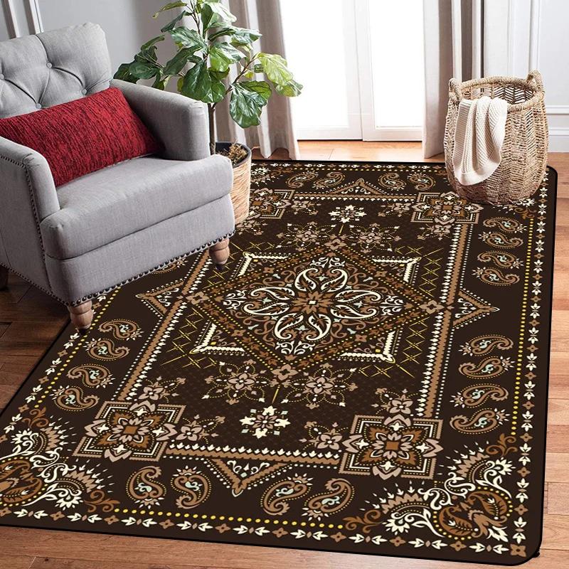 Große Größe großer Teppich traditioneller orientalischer Vintage-Bereichsteppich nordische Fußmatten europäischer Eingangsbereich alter bedruckter Teppich modern