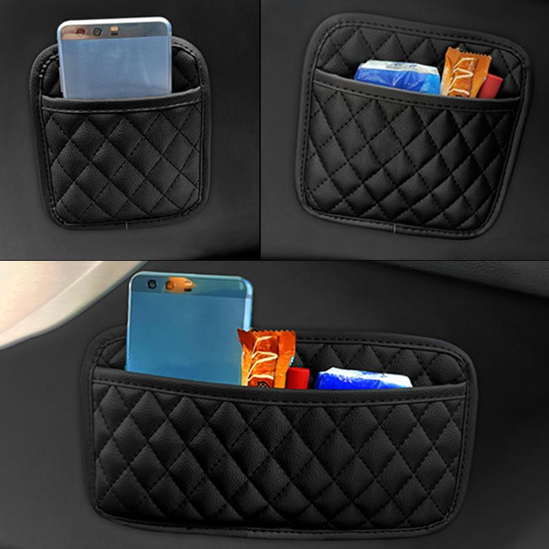 Multifunction Car Organizers Pocket Bags For Car Storage Box Collecting Bag For Cards Phone Key Sticky Pouch In Car Interior