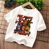 New Five Nights At Freddys Kids T-shirts FNAF Cartoon Graphic T-shirt Children Casual Sports Tops Short Sleeves Kids Clothing