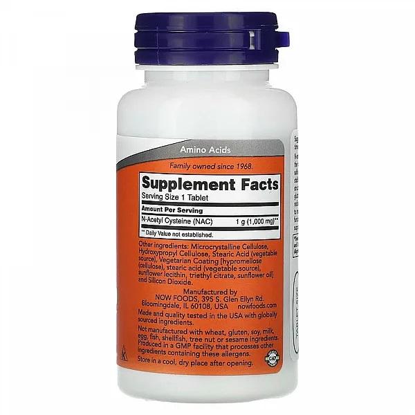 Now Foods N-ACETYL-CYSTEINE 1000 MG.