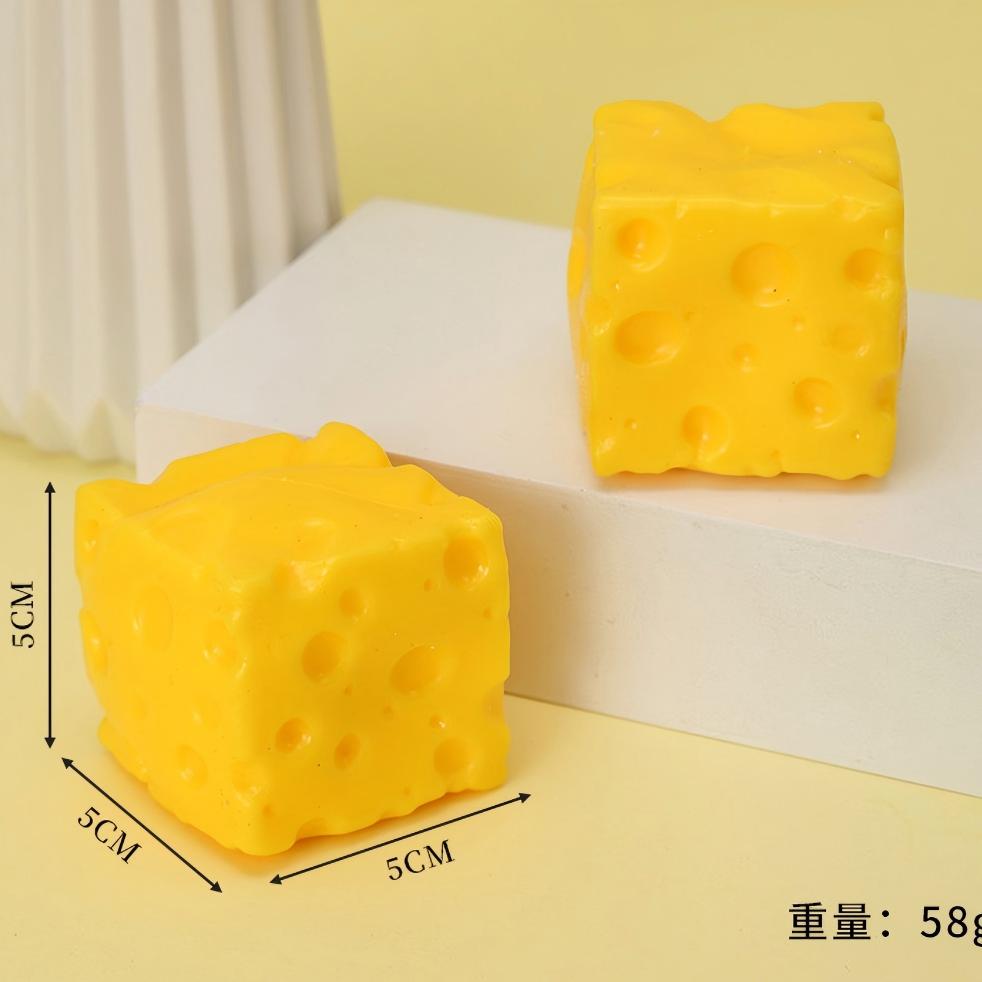 @Giant Cheese Squeeze Toy Extra Large Size Cheese Squishy Fidget Toys Slow Rebound Shapeable Venting Ball For Adults Gifts