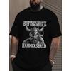 Men'S Norse Mythology Graphic T-Shirt | Large Size Breathable Moisture-Wicking Casual Summer Tee with Ragnarok & HAMMERSBALD Text, Plus Size, Crew