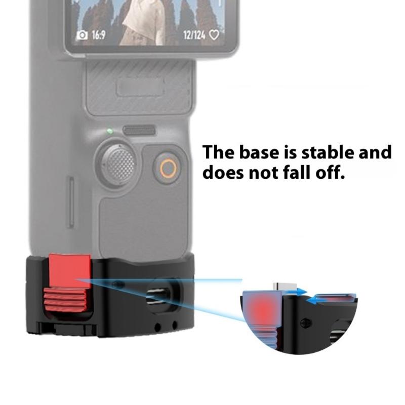Magnetic Quick Release Charging Base For Two Card Fast Detach Aluminum Mount With Anti Rotation Design