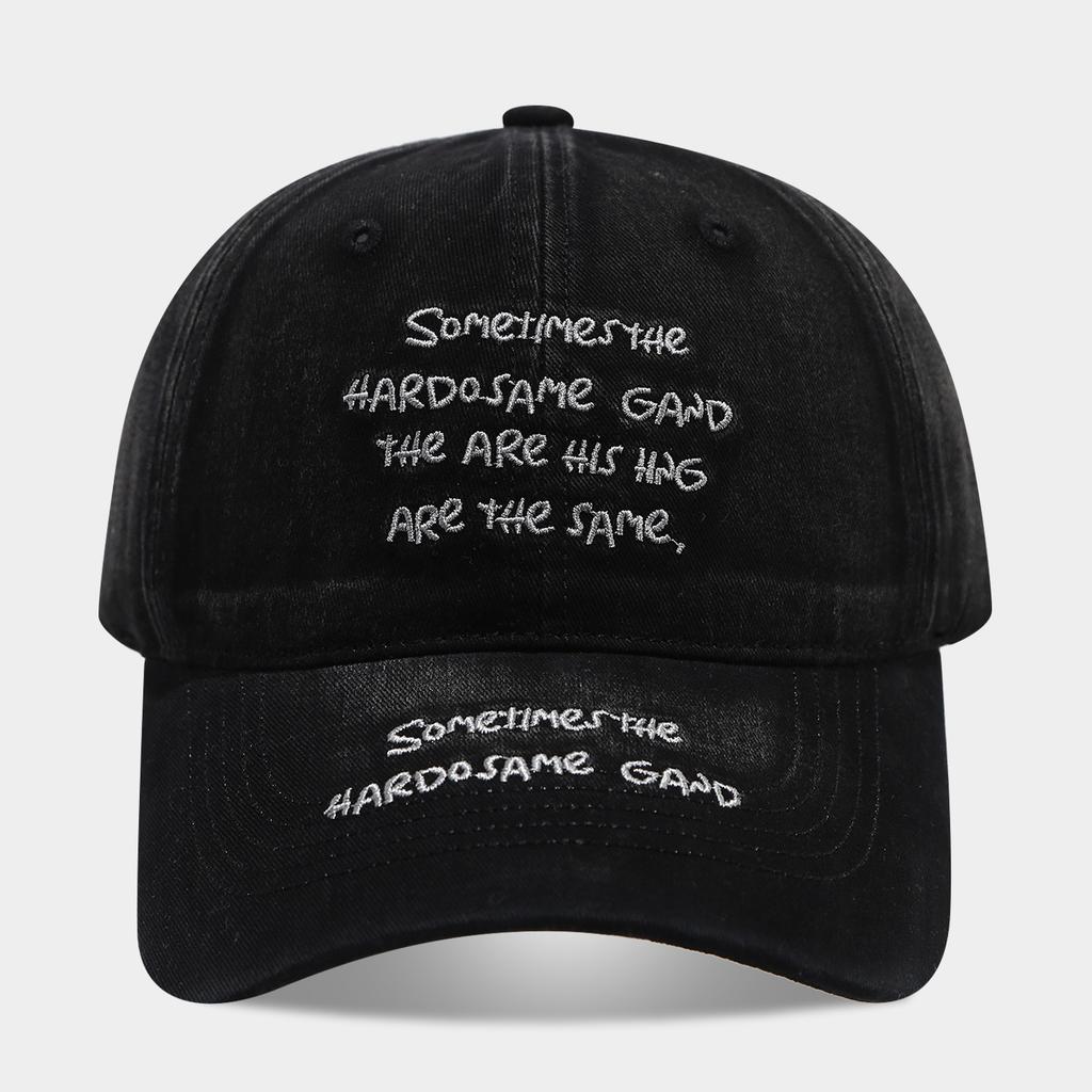 European and American Fashion Letter Embroidery Soft Top Baseball Cap Men and Women Outdoor Street Trend Versatile Leisure Sports Sun Hat