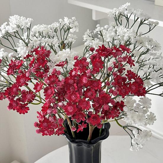 Artificial Baby's Breath Flower Mixed Fake Wildflower Gypsophila Bouquet for Wedding Floral Arrangement Party Home Decoration