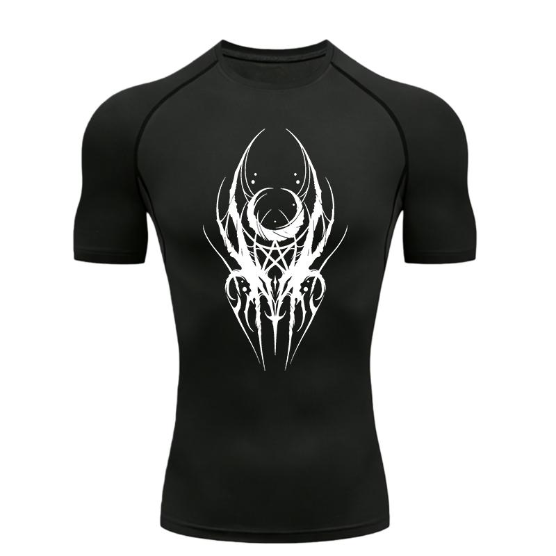 Men's Sports T-shirt Training Fitness Compression Workout Rashguard Tops Fashion Quick-Drying High Elasticity Summer Short Sleeve Athletic Tees