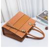 Fashionable Women's Bag Single Shoulder Crossbody Handheld Retro Crocodile Pattern Square Case Casually