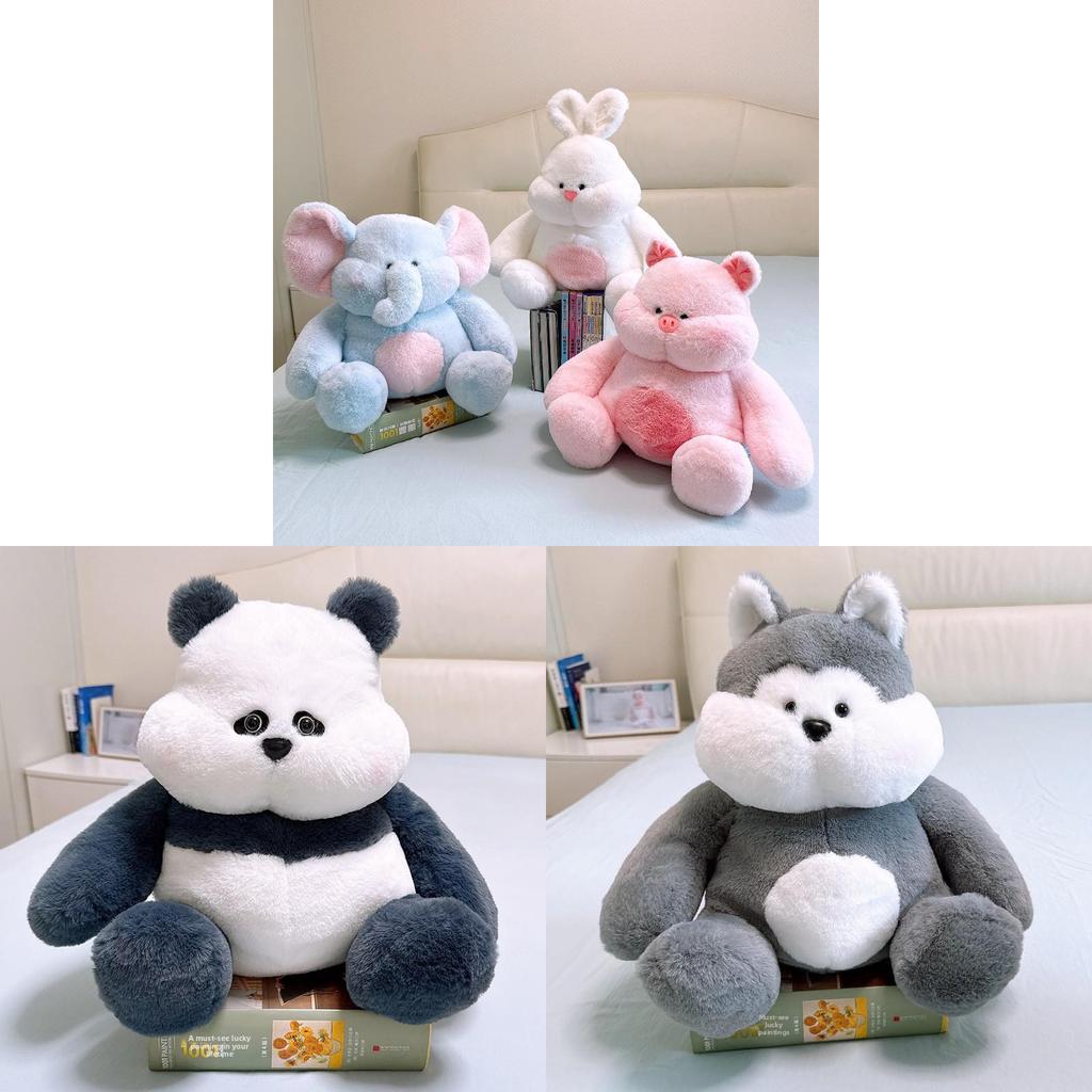 Cute Elephant Pig And Rabbit Plush Animal Pillow For Kids And Teens