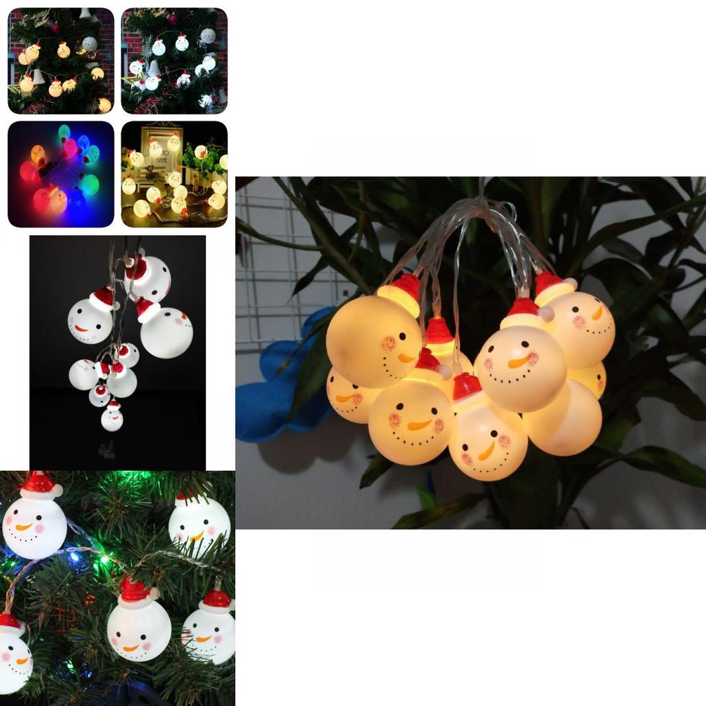 Magische Weihnachtsmann-Lichterketten für Kinderzimmer mit 10/20 LEDs für festliche Dekoration