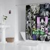 Anime Badezimmer Duschvorhang Mit Haken, Dekorativer Badezimmer Vorhang Und Zubehör Anime Vorhang Deko