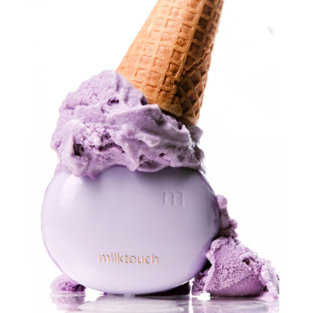 Milktouch All Day No Sebum Tone Up Sun Cushion + Air Blur Rice Setting Powder  + Free Glitter   Blush 