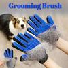 Pet Grooming Gloves Efficient Hair Removal Mitt Soft Massage for Dogs Cats Floating Hair Remover Cleaning Tool