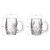 Large Capacity Glasses High-end Luxurious Thickened Craft Beer Mug with A High Appearance Level Handle for Draft Beer Glass Cups