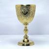 1 Wine Chalice Goblet Communion Cup, Medieval Gothic Goblet Brass Capacity 240ml Used for Ceremonial Purposes