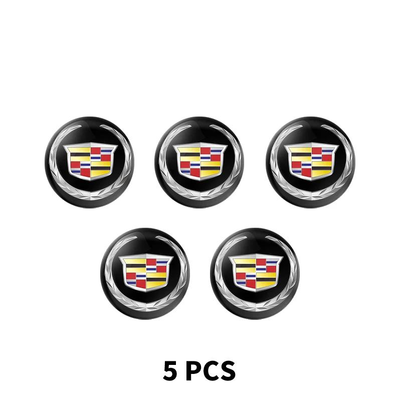 ALI1 2/5/10Pc 15mm Car Lock Keyhole Stickers Decoration Protection For Cadillac Logo Escalade CTS ATS SRX XTS XT5 STS CT5 CT6 BLS XLR