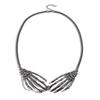 Halloween Skelett Halskette mit Wasserwellen-Kette für Damen Halloween Schmuck