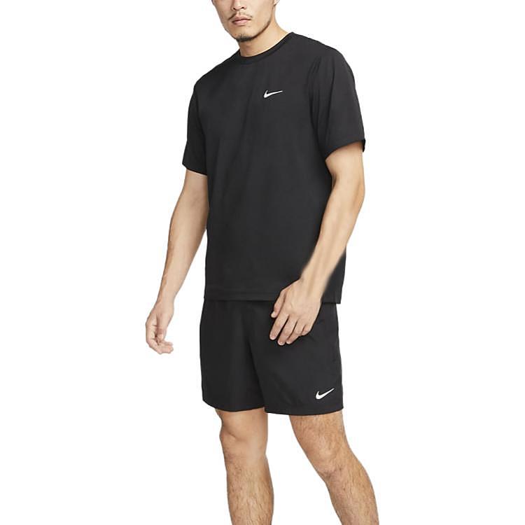 Nike Dri-FIT Solid Drawstring Casual Shorts Men Bottoms Black DV9858-010