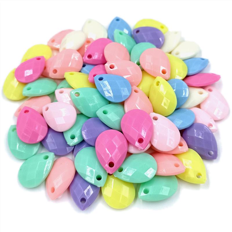 10/30Pcs Candy Color Loose Beads Round Drop Letter Beads for DIY Jewelry Making Necklace Bracelet Pendant