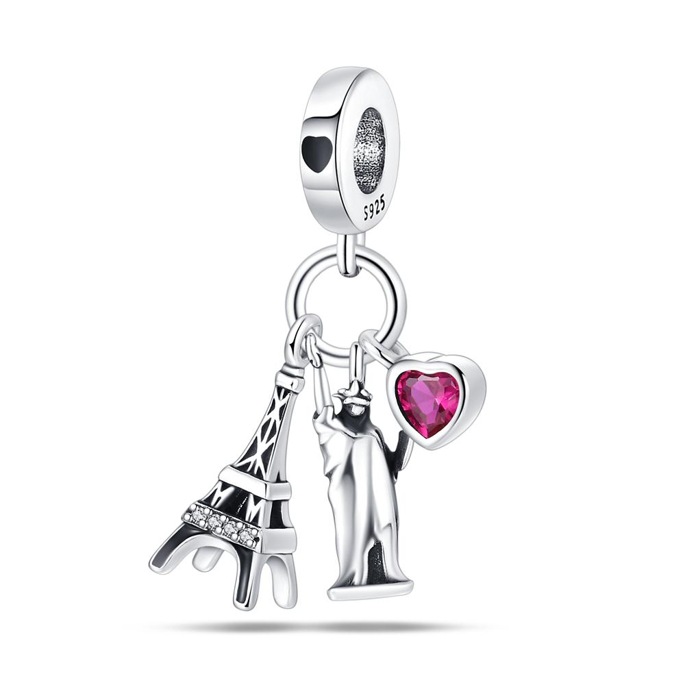 Originalcopper Charms Luxury Iron Tower Beads Fit Bracelet Diy Women Making Delicate Gift