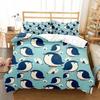 Cute Penguin Cartoon Animals Comfortable Duvet Quilt Cover Pillowcase Bedding Set Children Bedroom Decoration Home Textile