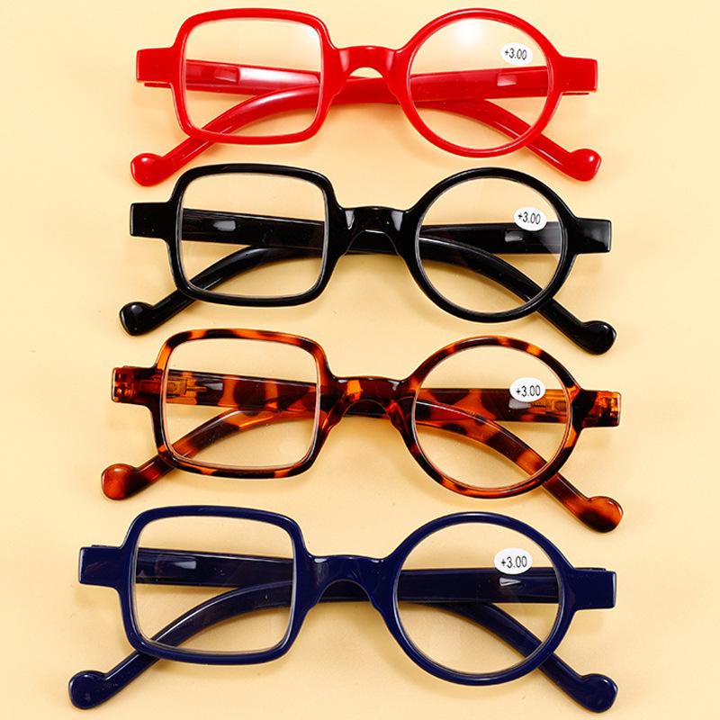 Retro Old-Fashioned Presbyopic Glasses Irregular Round&square Glasses Men Women Fashionable Eyeglasses Trend Accessories