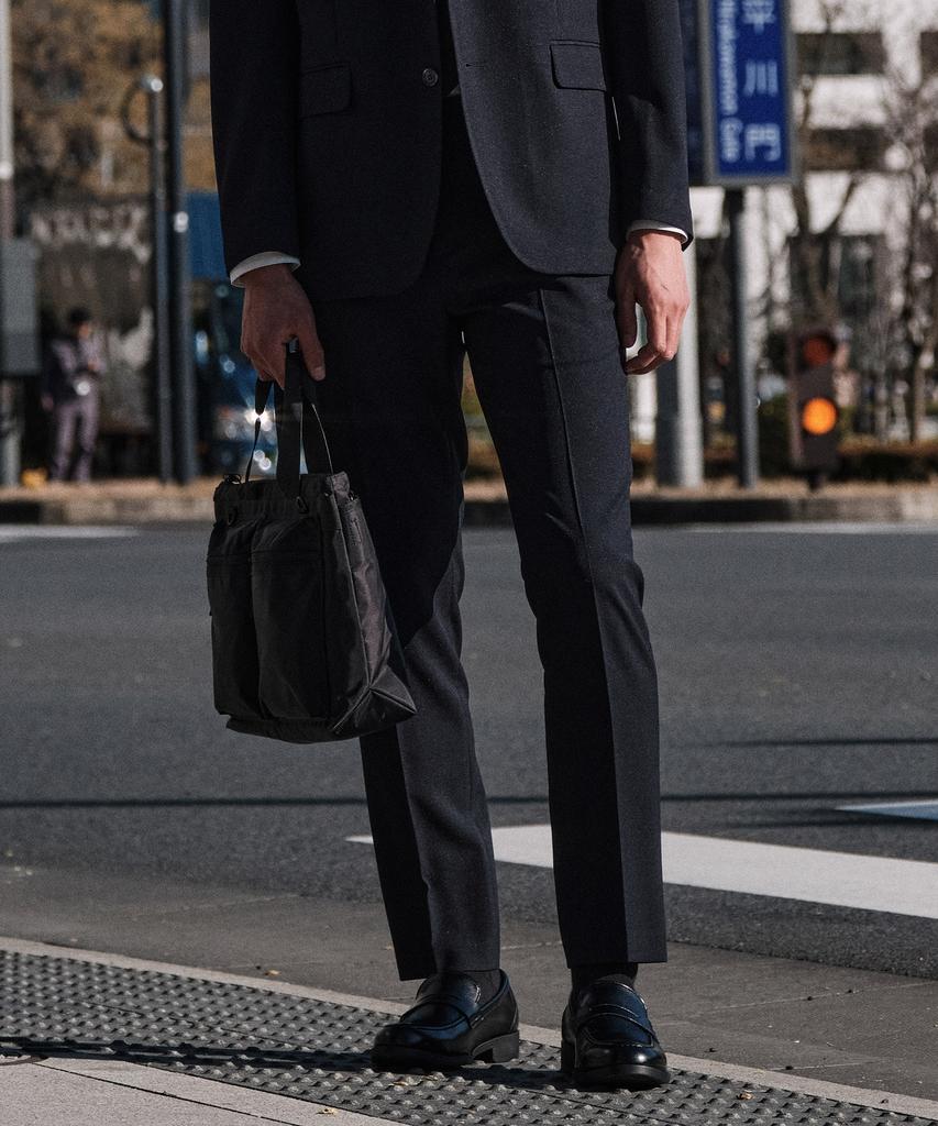 Stco [Summer Setup] 4-Way-Stretch Lightweight Twill Setup Set_Navy (Relaxed Fit)_Sejwb01Set