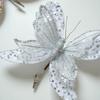 Sparkling Xmas Tree Glitter Butterfly Clip-On Artificial Sequin Butterfly  Artificial
