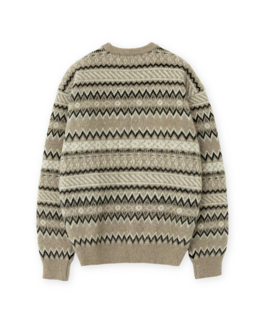 Beulaunyadeu Fair Isle Sweater, Beige