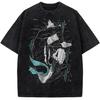 Hot Anime One Punch Man Garou Graphic Tee Men Short Sleeve Clothing Washed Cotton Tshirt Casual T-shirt Harajuku Vintage T Shirt