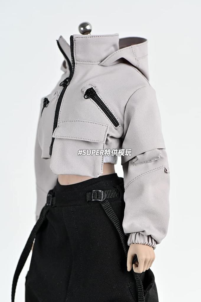 Figure with TBLeague Body Female Light Gray Beauty Fashion Jacket Not [TOYBARJAPAN] 1/6 Accessories/Compatible SPEC.SUPPLY (Body, Head, Pants, Shoes,