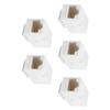 5 יחידות מצמד RJ45 מאריך Ethernet כבל רשת Cat6 מאריך מתאם נקבה לנקבה מחבר מצמד שידור