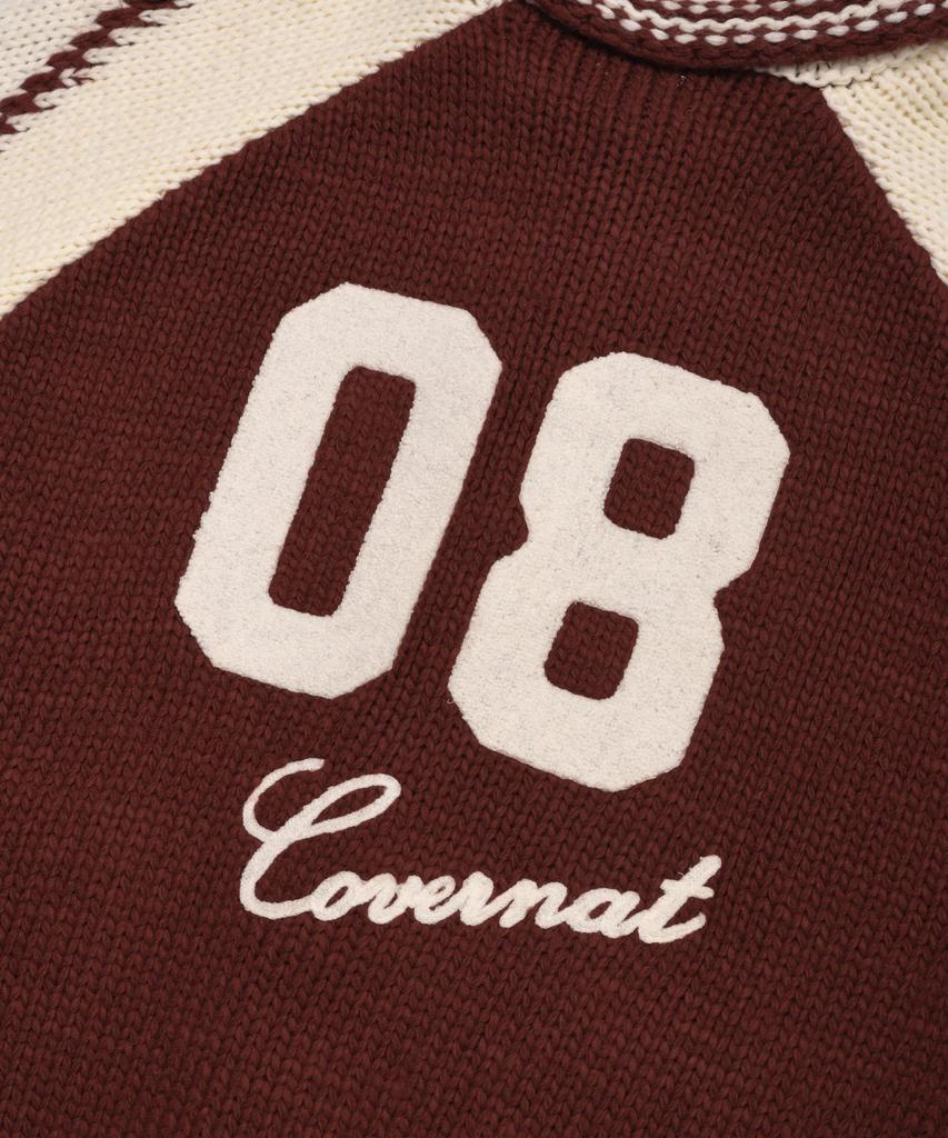 COVERNAT Cowichan Cardigan Red