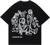 Vamtac Túlméretezett Grafikus Pólók Pólók Férfiaknak Nőknek Streetwear Unisex Pólók Kiváló Minőségű Kerek Nyakkivágás Rövid Ujjú 50983