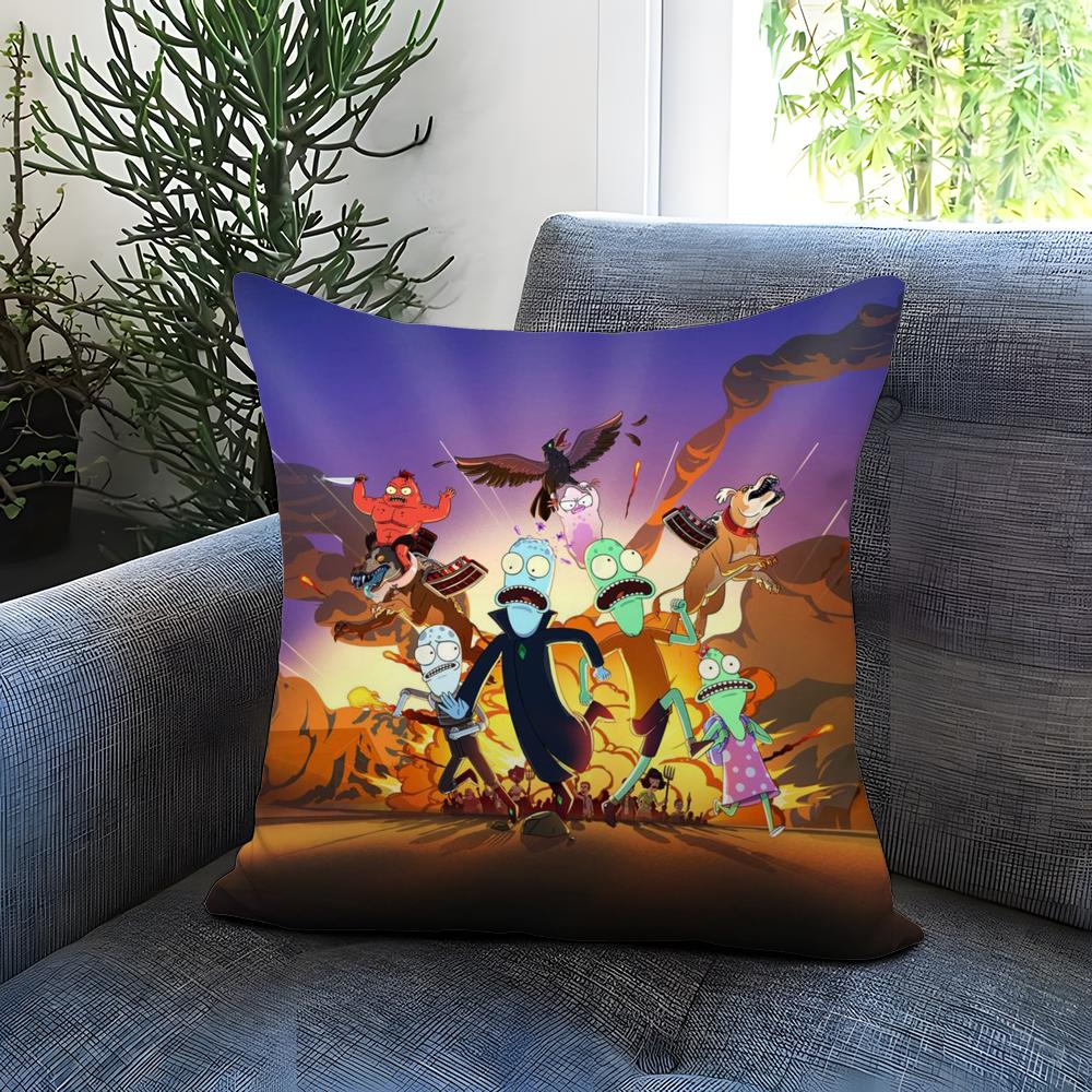anime Solar O-Opposites Cushion Cover Comfortable Reversible Pillow Cover Ideal for Car Sofa Bedroom & Beyond