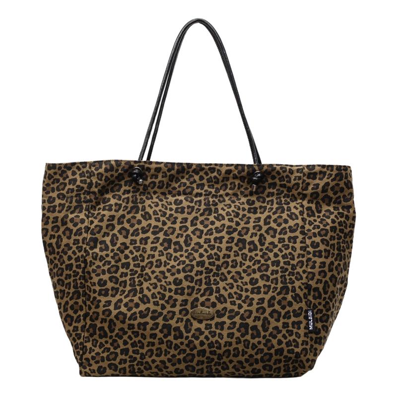 Women's Shoulder Bag Large Capacity Leopard Print Tote Bag