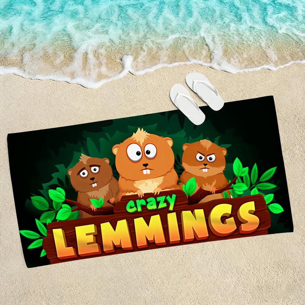 Asciugamano Grizzy e i Lemming Asciugamani Per Spiagge Studi di Yoga Palestre Terme Piscine E Picnic