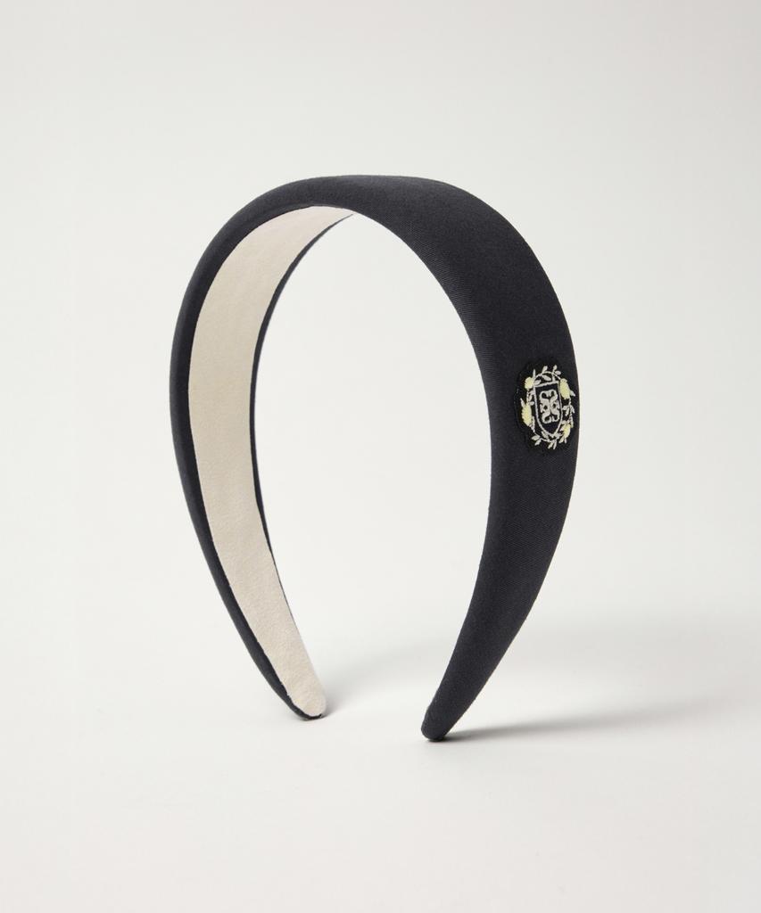 Satur (W) Crest Logo Hairband Charcoal