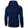 Men's Hoodies Spring Fall Side Zippers Hooded Sweatshirts for Men Sportswear Slim Fit Solid Color Hoodie