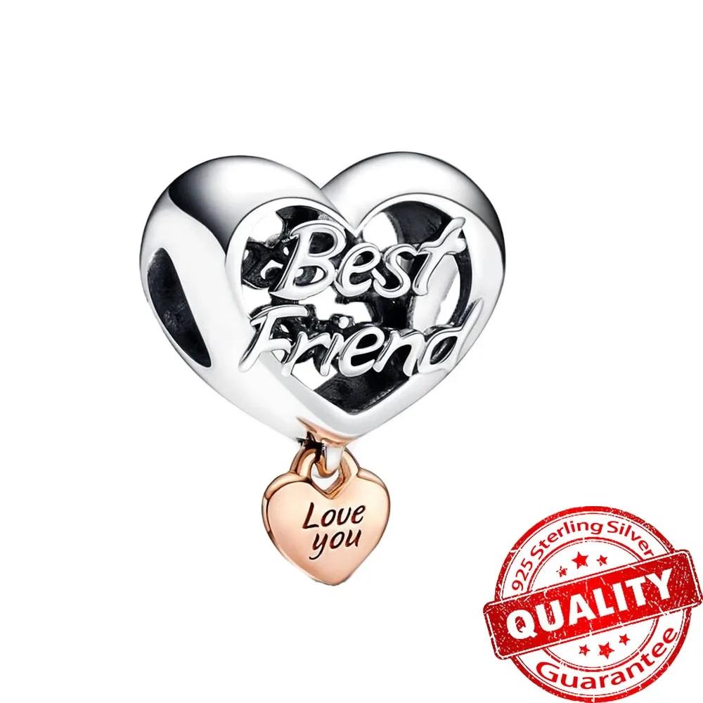 Original Copper Rose Gold Charms Snowflake Heart Fish Earrings Beads For Necklace Diy Bracelet Present Jewellery