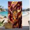 Spain Football Print Beach Towel Quick Dry Super Absorbent Soft Bath Towel for Swimming Beach Travel Fan Souvenir Gift