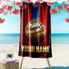 Custom Name Bayern Munich Print Beach Towel, Large Soft Quick Dry Towel for Beach Camping Swimming_xia