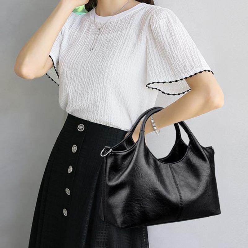 Yogodlns Hoge Kwaliteit Grote Capaciteit Kunstleer Dames Tote Bag Designer Zacht Leer Dames Schouder Crossbody Tas Mode Vrouwen Handtassen