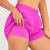 Women Running Shorts Quick Dry Lightweight Fitness Shorts with Zipper Pocket Elastic Waistband for Outdoor Sports and Training