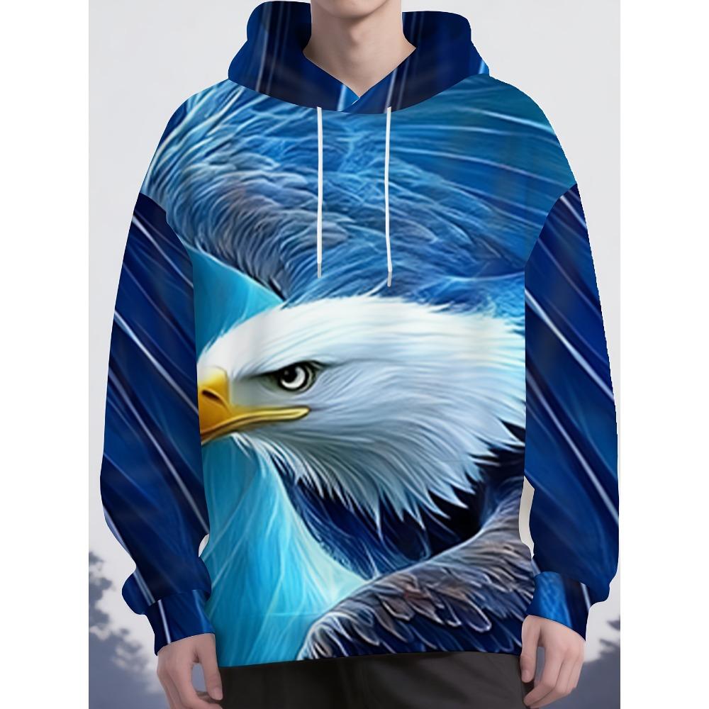2025 Fashion Cool Eagle Men's Hoodie 3D Printed Hoodies Edition Trend American Eagle Men Sportswear Kids Casual Unisex Pullover