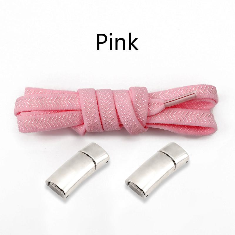 Nieuwe Magnetische Lock Schoenveters zonder strikken Kinderen Volwassenen Elastische Veters Sneakers 8mm Dikke Platte Schoenen Geen Strik Schoenveters Schoenen Accessoires