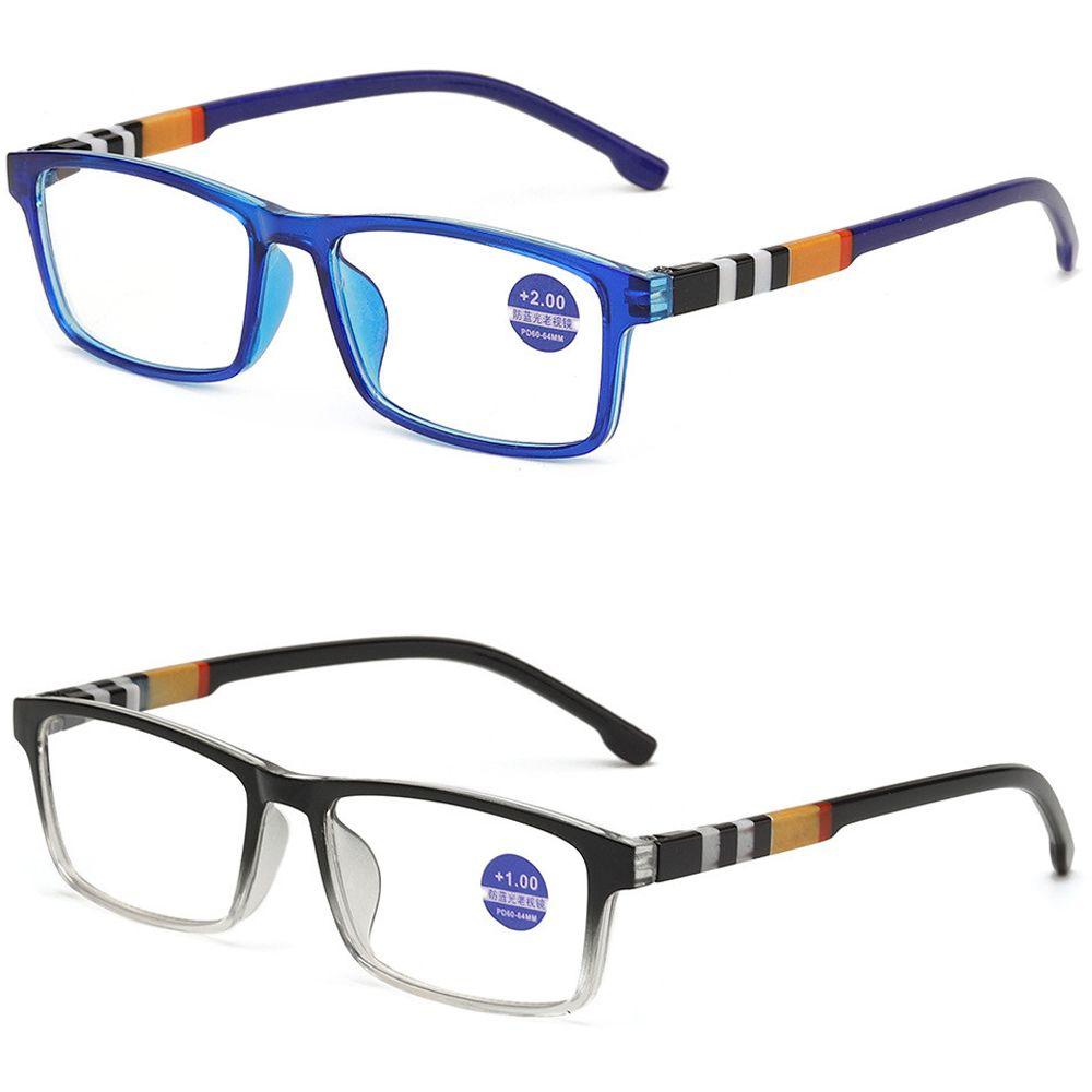 Fashion Anti-blue Reading Glasses 2 Pairs Of Protective Reader Glasses Unisex Comfortable Reading Glasses 653