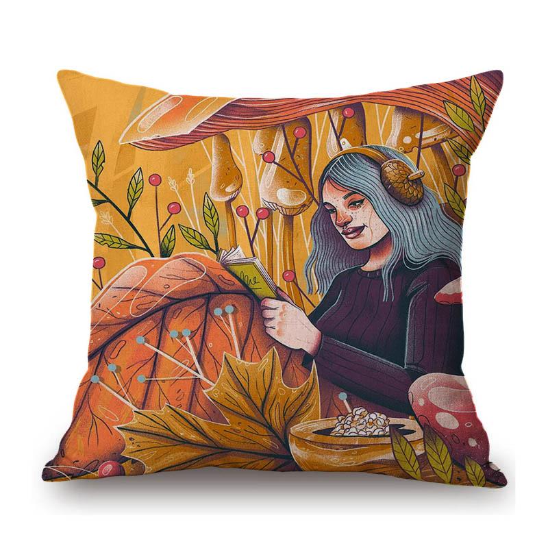 Abstract Oil Painting Pop Art Home Decoration Sofa Throw Pillow Case Cotton Linen Cushion Cover