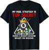 Grappige Biljart Kunst Biljart Pool Spelers Idee Unisex T-Shirt