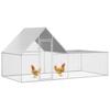 Vidaxl Woliera Dla Kur, 4 X 2 X 2 M, Galwanizowana Stal