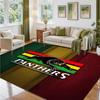 Penrith Panthers Design Crystal Velvet Rug Soft Decorative Mat for Bedroom Entrance